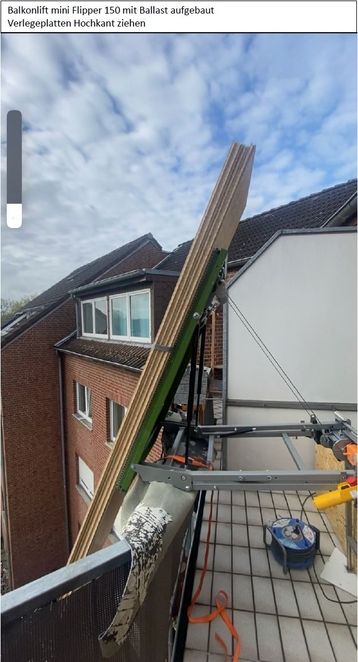 Balkon-Lift Mini-Flipper 150